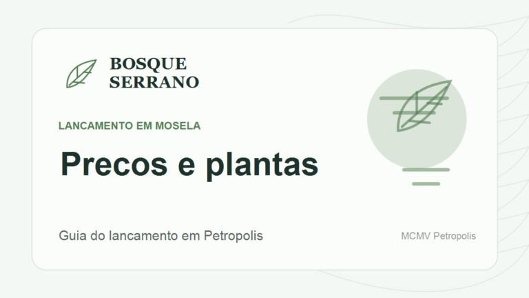 Capa minimalista Bosque Serrano sobre precos e plantas