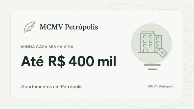 Apartamentos em Petrópolis com preços de referência até R$ 400 mil