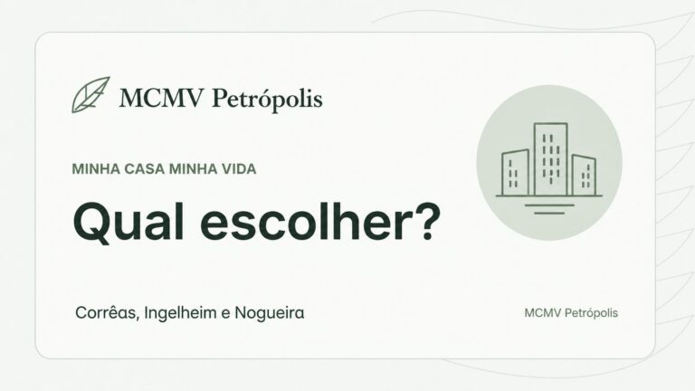 Comparativo de apartamentos em Corrêas, Quarteirão Ingelheim e Nogueira, em Petrópolis