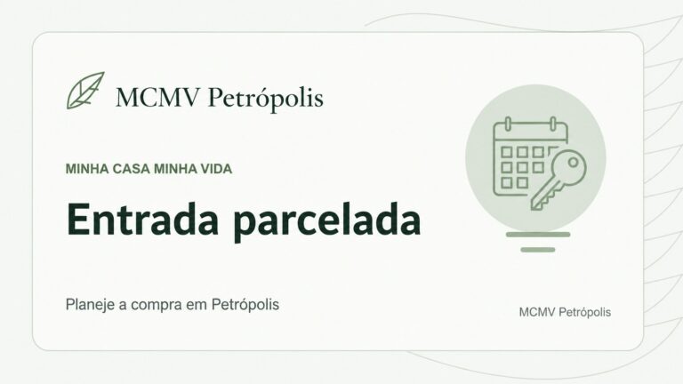 Calendário e chave ilustram o planejamento da entrada parcelada de apartamento em Petrópolis